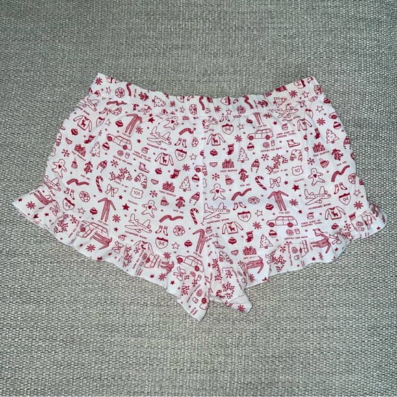 XHILIRATION CHRISTMAS THEMED PAJAMA SHORTS SIZE S - Picture 3 of 7